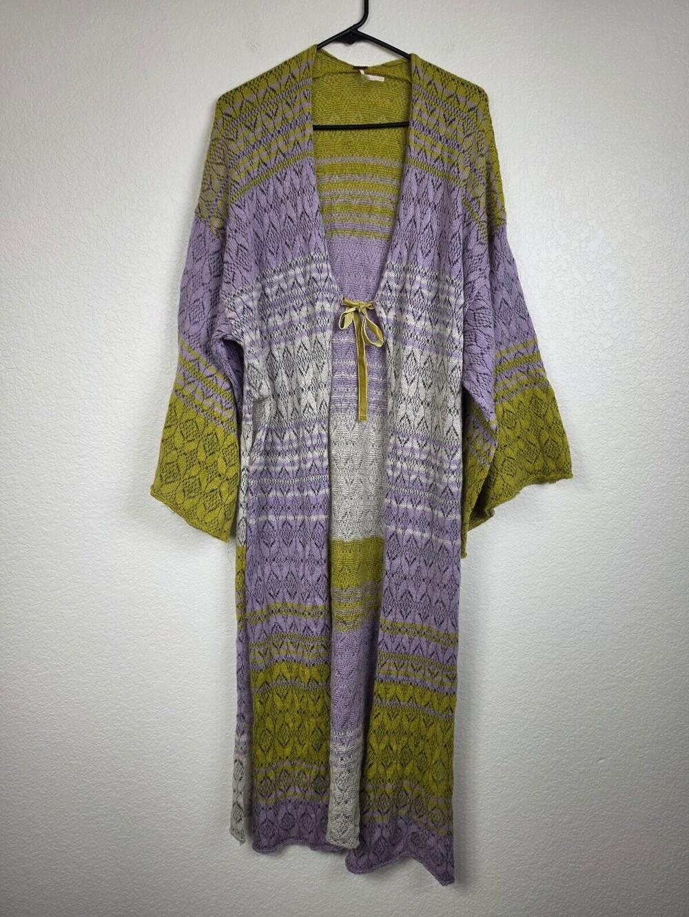 Free People Colorblock Knit Cardigan Small